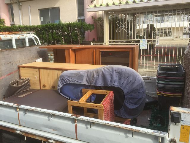 マッサージ機や家具の不用品の回収を名古屋市緑区で行いました