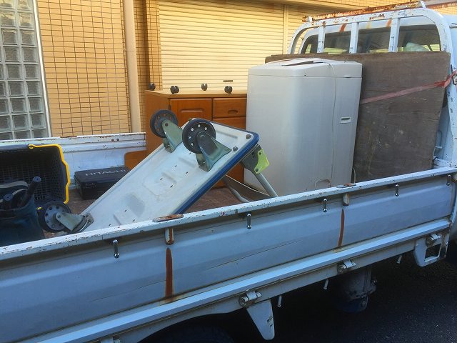 不用品となった洗濯機の回収を名古屋市中区新栄で行いました、パート2！
