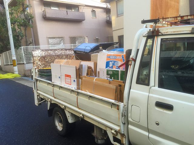 不用品回収サービス！不用品となったプリンターや段ボール等の回収作業を昭和区八事本町にて行いました