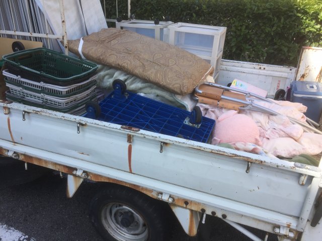 施設の退去に伴う不用品の回収を名古屋市中川区にて行いました