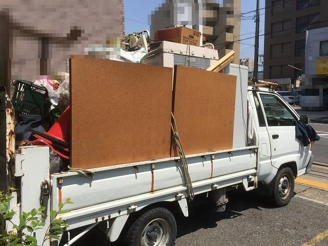今日は名古屋市中川区の不用品回収作業をやって来ました